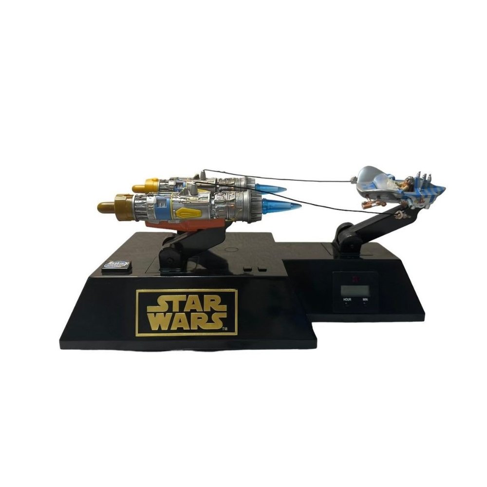 Vintage 1999 Star Wars Anakin Skywalker Pod Racer Alarm Clock Rare Electronic
